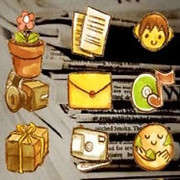 超可爱彩色铅笔画慵懒秋日主截图